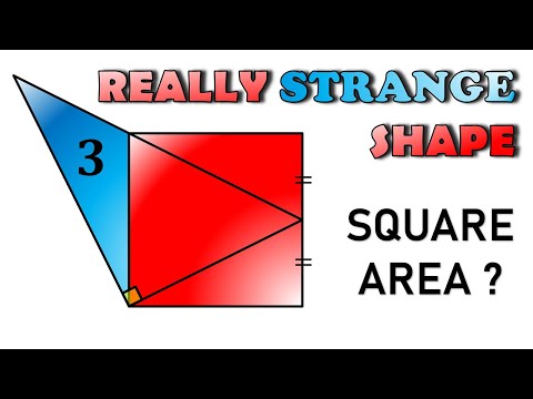 Видео: Это должно быть просто геометрией! Но сможете ли ВЫ найти площадь квадрата?