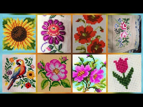 Видео: 100+ потрясающих и элегантных цветочных схем для вышивки крестом || Charsuti Kerhai Ideas For Eve...
