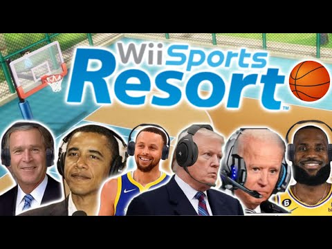 Видео: Президенты США играют в баскетбол на Wii Sports. 2 фута. Леброн и Карри