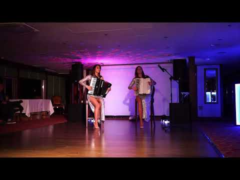 Видео: Ирина Барышева и Алина Зверева. Дуэт аккордеонисток -ЛАРГО- Импровизация на музыку гр. АВВА