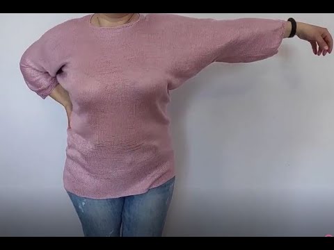 Видео: Туника с рукавами летучая мышь