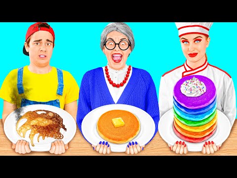 Видео: Кулинарный Челлендж: Я против Бабушки | Битвы с едой от BaRaDa Challenge