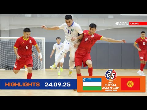 Видео: HIGHLIGHTS | Узбекистан - Кыргызстан | Отборочные игры Кубка Азии 2026 по футзалу