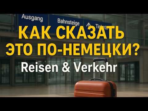 Видео: Немецкий язык 🇩🇪 Путешествия и транспорт  | Reisen und Verkehr | Слова и фразы с переводом