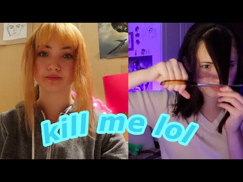 Видео: я ОТРЕЗАЛА ЧЕЛКУ и СОжГЛа волосы