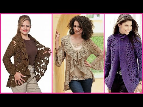 Видео: Stylish long crochet cardigans|tığ işi hırkak|длинный кардиган крючком|cárdigans de ganchillo🧥🌹❤