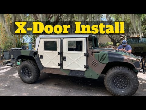 Видео: Установка дверей и жесткого верха для HMMWV M1123 Aftermarket X
