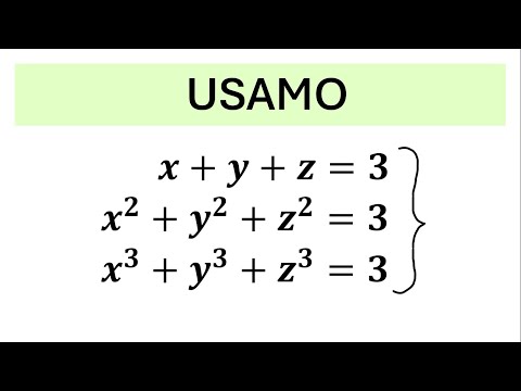 Видео: Сможете ли вы перехитрить эту алгебраическую задачу? | USAMO