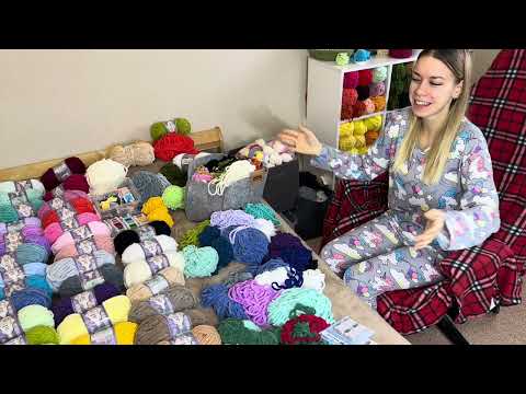 Видео: Собираю палитру пряжи | покупки | вяжу котиков