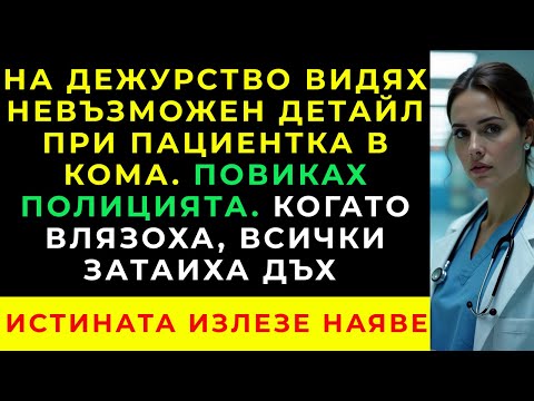 Видео: На дежурство забелязах детайл при пациентката в кома — пристигането на полицията разкри немислимото.