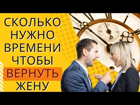 Видео: Сколько нужно времени чтобы вернуть жену. Примеры из практики.