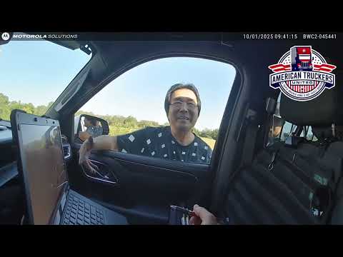 Видео: Водитель грузовика из Калифорнии провалил тест по английскому языку