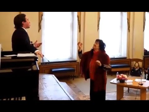 Видео: Павел Чикановский - Ариозо Ленского (Мастер-класс Т.И. Синявской)