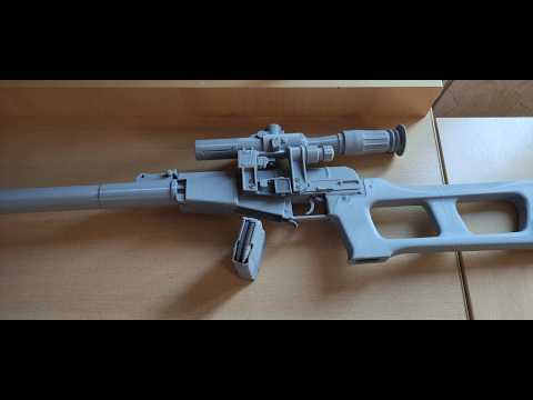 Видео: ВСС на 3д принтере / игрушечный Винторез
