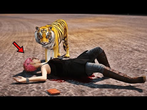 Видео: GTA 5 "Жолбарыс адамдарды талады"