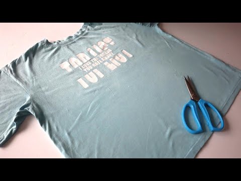 Видео: Была мала - стала оверсайз. Как увеличить футболку на несколько размеров. Простой способ переделки