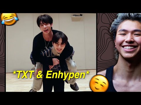 Видео: Реакция спортсмена на то, что ENHYPEN и TXT — лучшие друзья