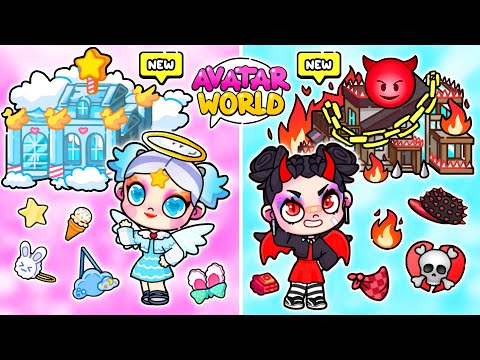 Видео: АНГЕЛ 😇 vs ДЕМОН 😈 в Аватар Ворлд | Toca Life World