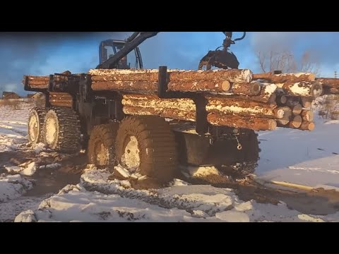 Видео: Лесовоз ТРОМ 20 УЭС груз 8-10 тонн