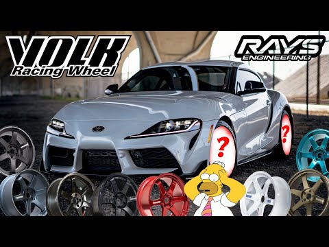 Видео: Toyota Supra GR получает диски TE37 SL