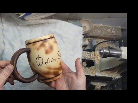 Видео: Липовые кружки для бани. Перезалив. #woodworking #токарка #деревообработка 