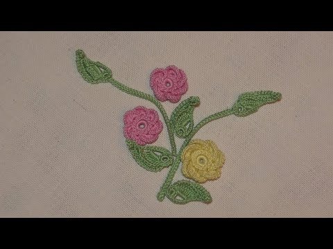 Видео: Листики ажурные крючком Ирландское кружево Мастер-класс