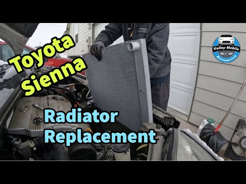 Видео: Пошаговое руководство по замене радиатора Toyota Sienna