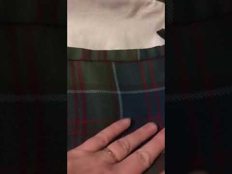 Видео: Scottish Kilt Alteration. Переделка  Шотландского килта.