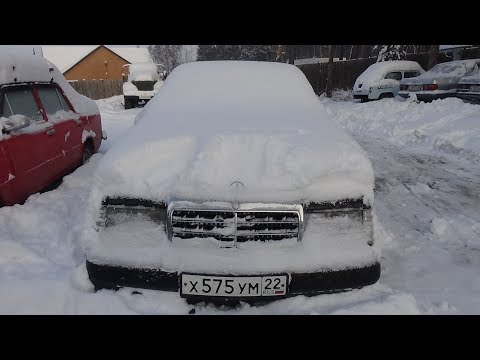 Видео: Мерседес W 124  2.3 заводим в -30 .