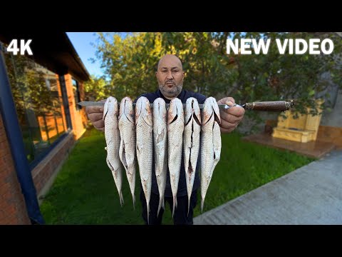 Видео: Кефаль на Мангале. Приготовил рыбу, лучший рецепт!