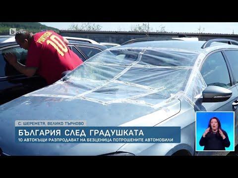 Видео: България след градушките: Опашки и списъци в автокъщите заради потрошени коли