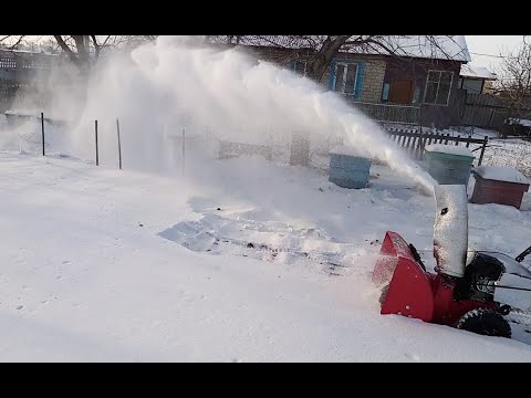 Видео: С помощью снегоуборщика BRAIT закидываем ульи снегом на зимовку!