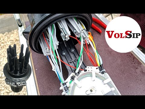 Видео: Монтаж оптической муфты VolSip 5120 64