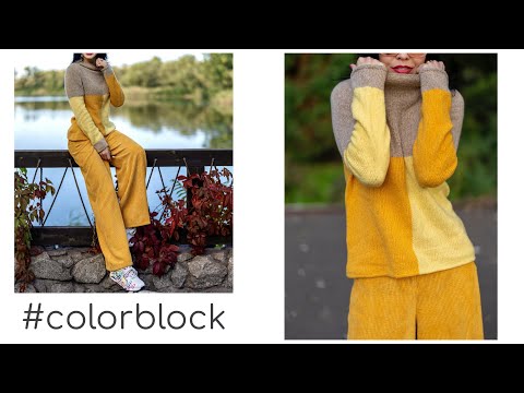 Видео: Colorblock//Реглан-погон интарсия//Колорблок//Intarsia//How to knit a sweater