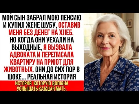Видео: Сын купил жене шубу на мою пенсию… А я отдала их квартиру собакам…