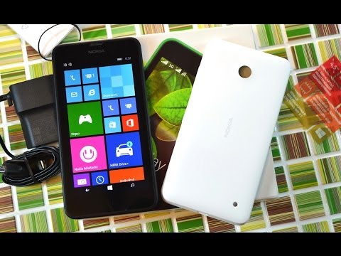 Видео: Распаковка Nokia Lumia 630 Dual SIM с дополнительной крышкой (unboxing)