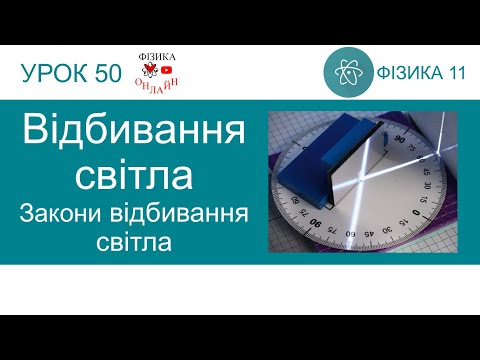 Видео: Фізика 11. Урок-презентація «Відбивання світла. Закони відбивання світла»