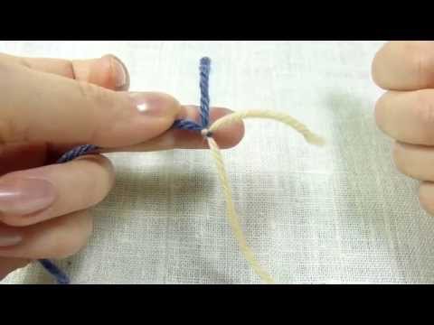 Видео: Незаметный узел для связывания нитей (ткацкий узел) завязываем быстро / Weaver's Knot