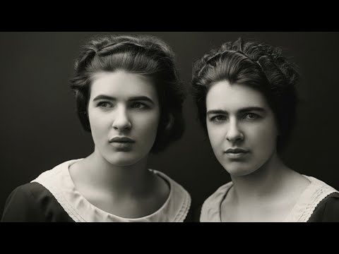 Видео: Это фото двух сестёр выглядит обычно — но за ним скрывается тёмная тайна (Предупреждение: трудно....