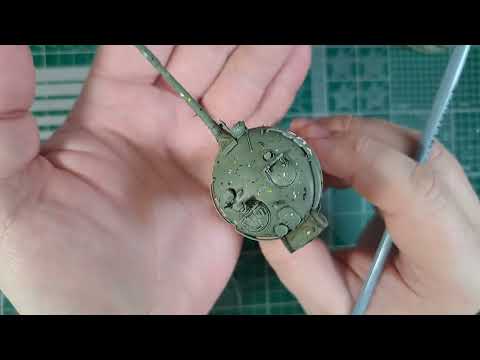 Видео: Масляные точки для танка в 72-м масштабе.