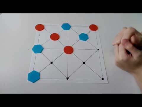 Видео: 👍Игры на бумаге. Picaria, Achi, Nine noles