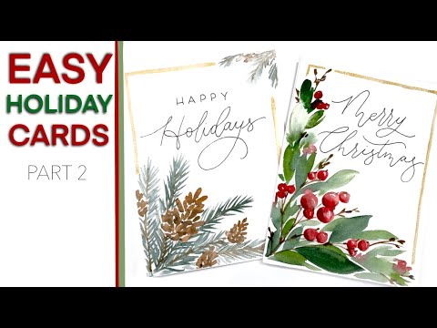 Видео: Вот как можно сделать ПРОСТЫЕ ПРАЗДНИЧНЫЕ открытки!
