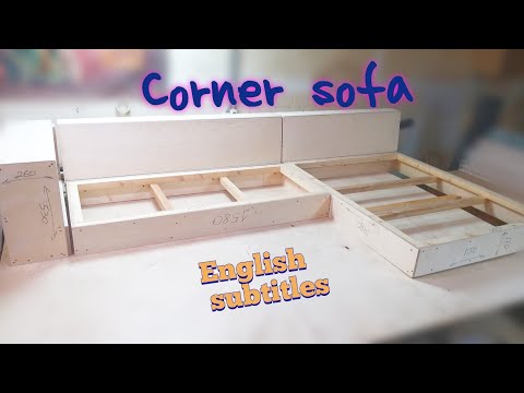 Видео: Угловой диван.Каркас DIY | Corner sofa