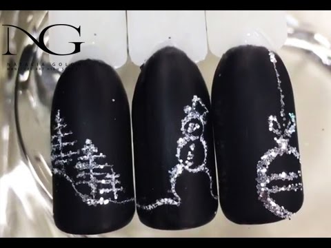 Видео: Снеговик на ногтях: новогодний маникюр / New Year's manicure