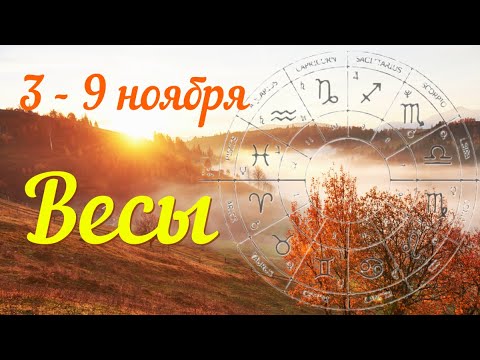 Видео: ВЕСЫ ♎️Прогноз на неделю с 3 по 9 ноября .