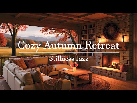 Видео: Уютное Осеннее Убежище 🍁 Мягкий Фортепианный Джаз И Теплый Камин Для Умиротворения И Внутреннего...