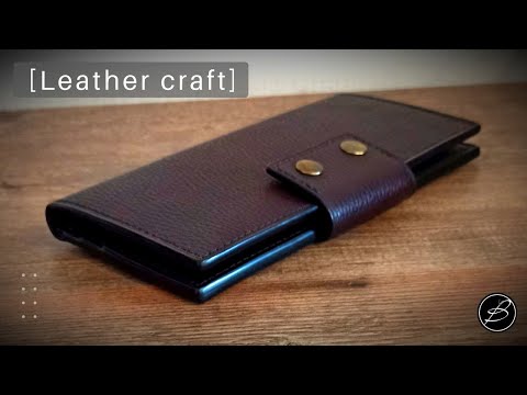Видео: Изготовление кожаного кошелька / клатча лонгер. Ручная работа. Выкройка