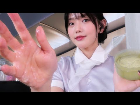 Видео: ASMR Японская служба массажа ушей бортпроводника✈️
