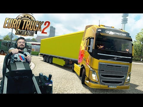 Видео: Закрытый конвой в компании РосНефть Euro Truck Simulator 2 Онлайн + руль Fanatec CSLElite