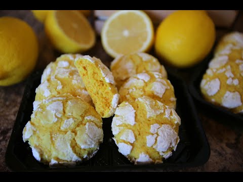 Видео: ❪Eng Subs❫ Лимонное мраморное печенье без красителя * Lemon Cracked Cookies